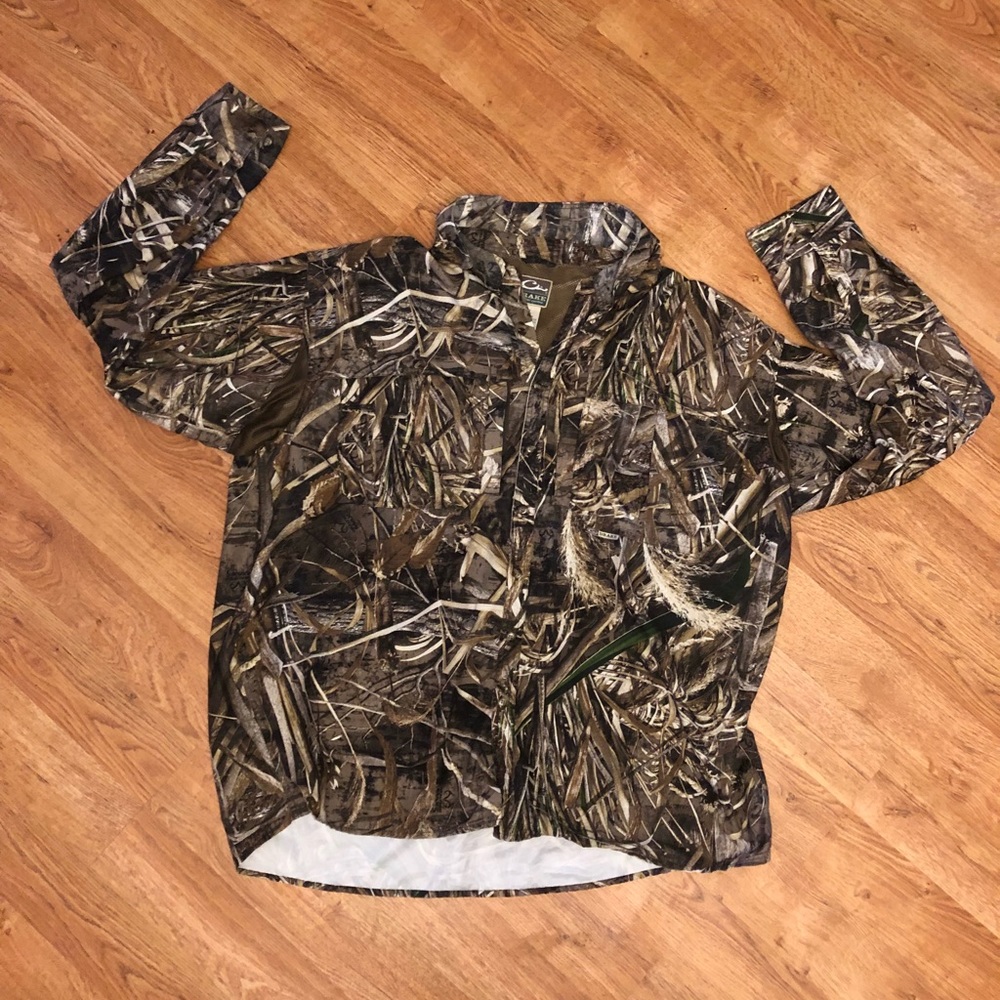 3XL Drake Long Sleeve Shirt Camouflage